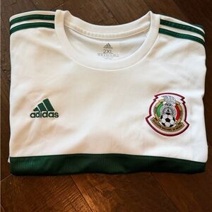 Mexico White & Green Soccer Jersey